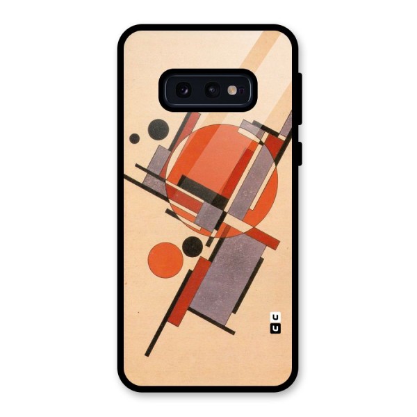 Geo Abstract Metrics Glass Back Case for Galaxy S10e