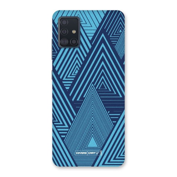 Geometric Blue Print Back Case for Galaxy A51