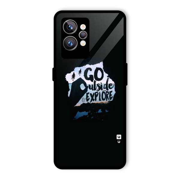 Go Outside Glass Back Case for Realme GT2 Pro