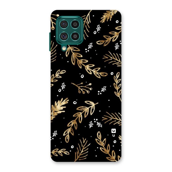 Gold Palm Leaves Back Case for Galaxy F62