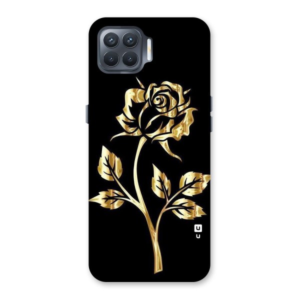 Gold Rose Back Case for Oppo F17 Pro