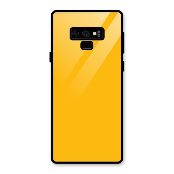 Gold Yellow Glass Back Case for Galaxy Note 9