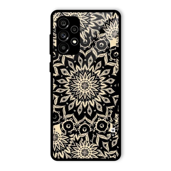 Golden Mandala Glass Back Case for Galaxy A73 5G