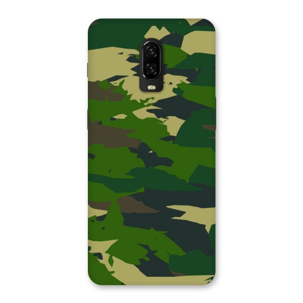 Green Camouflage Army Back Case for OnePlus 6T