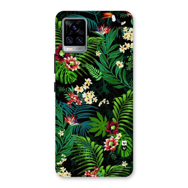 Green Leaf Design Back Case for Vivo V20 Pro