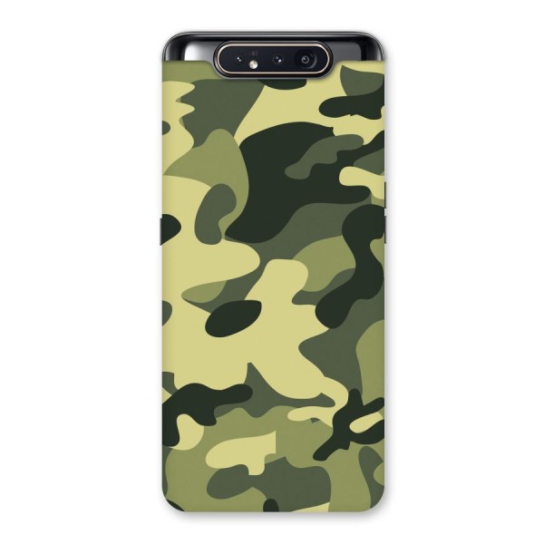 Green Military Pattern Back Case for Galaxy A80