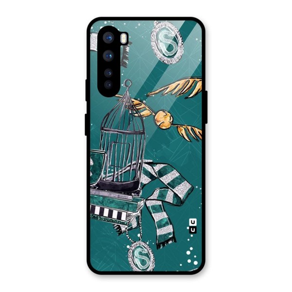 Green Scarf Glass Back Case for OnePlus Nord