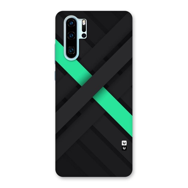 Green Stripe Diagonal Back Case for Huawei P30 Pro