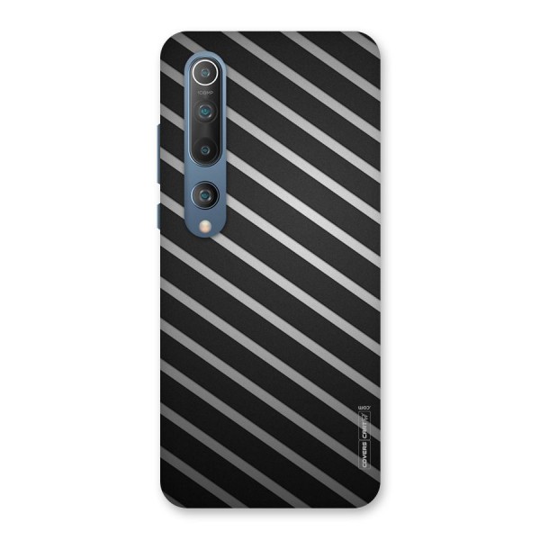 Grey And Black Stripes Back Case for Mi 10