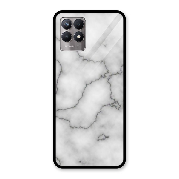 Grey Marble Glass Back Case for Realme 8i