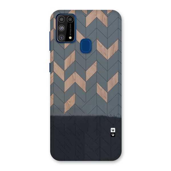 Greyish Wood Design Back Case for Galaxy F41