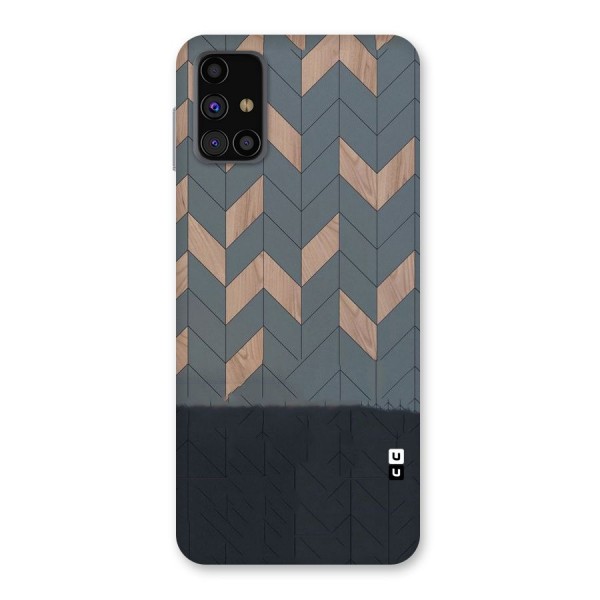 Greyish Wood Design Back Case for Galaxy M31s