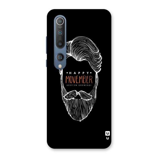 Happy Movember Black Back Case for Mi 10