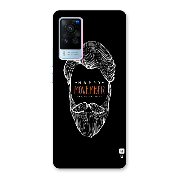 Happy Movember Black Back Case for Vivo X60 Pro