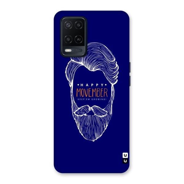 Happy Movember Blue Back Case for Oppo A54