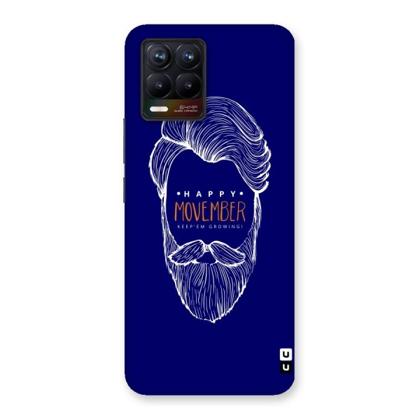 Happy Movember Blue Back Case for Realme 8