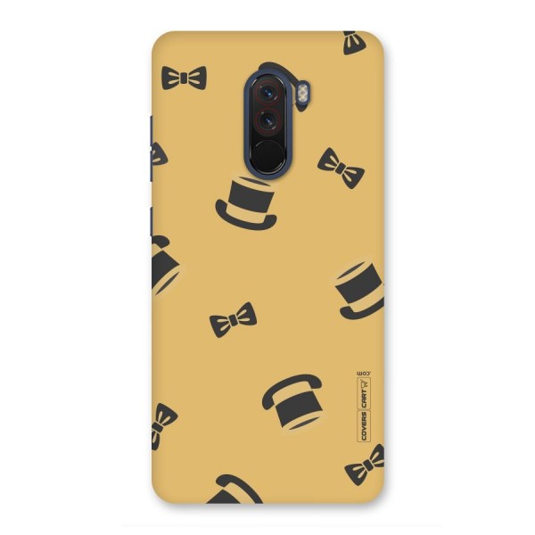 Hat and Bow Tie Back Case for Poco F1