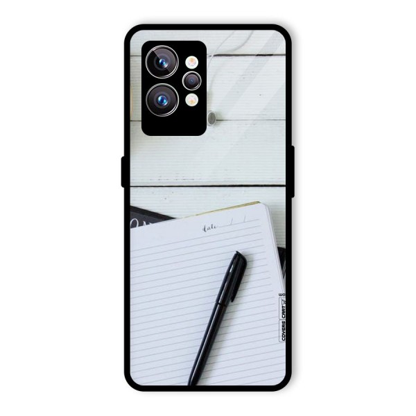 Headphones Notes Glass Back Case for Realme GT2 Pro