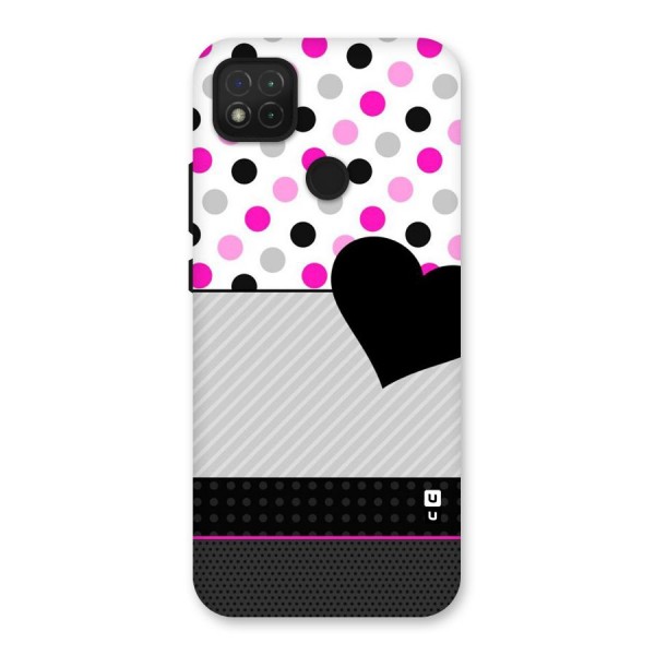 Heart Polka Stripes Back Case for Redmi 9C