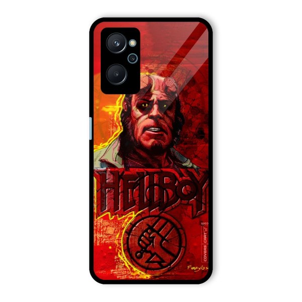 Hellboy Artwork Glass Back Case for Realme 9i