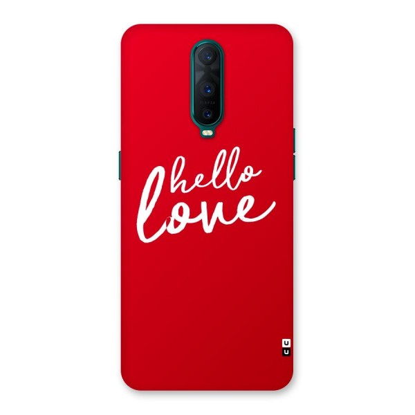 Hello Love Back Case for Oppo R17 Pro