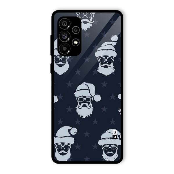 Hipster Santa Glass Back Case for Galaxy A73 5G