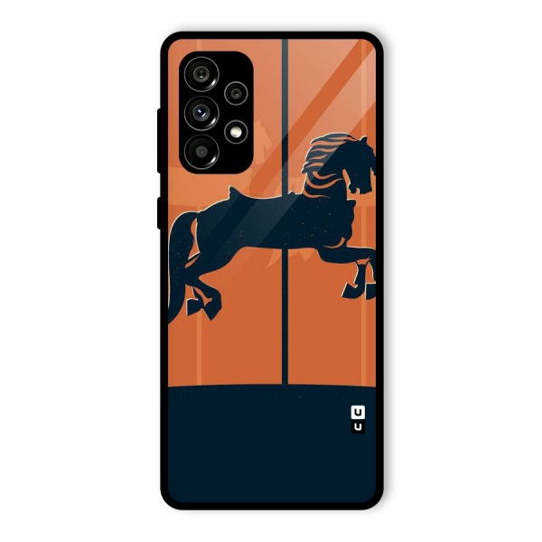 Horse Glass Back Case for Galaxy A73 5G