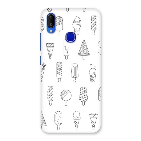 Ice Cream Lines Back Case for Vivo Y91