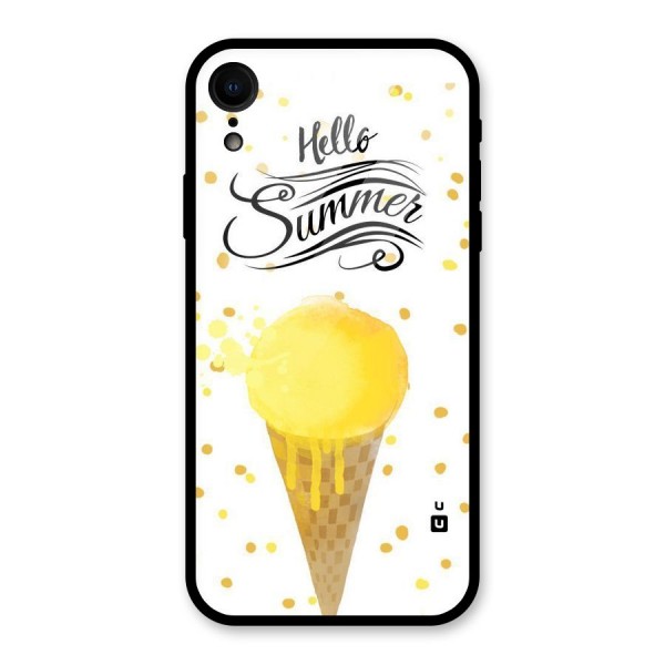 Ice Cream Summer Glass Back Case for XR