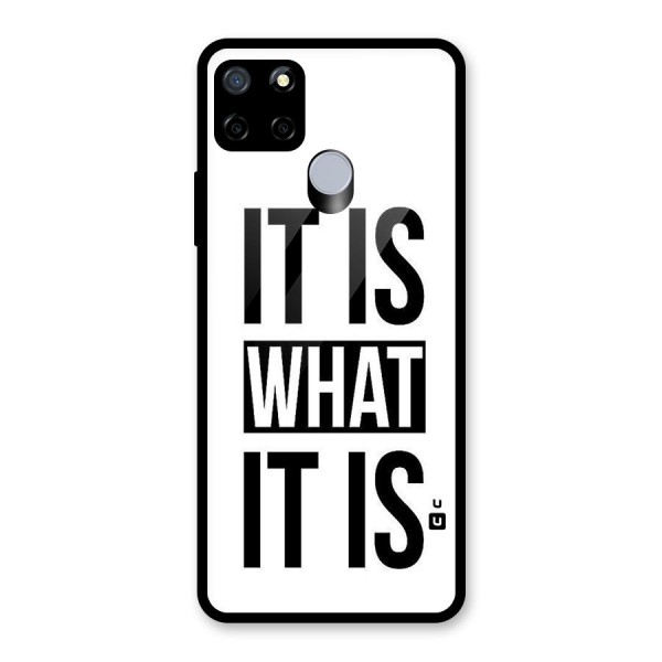 Itis What Itis Glass Back Case for Realme C15