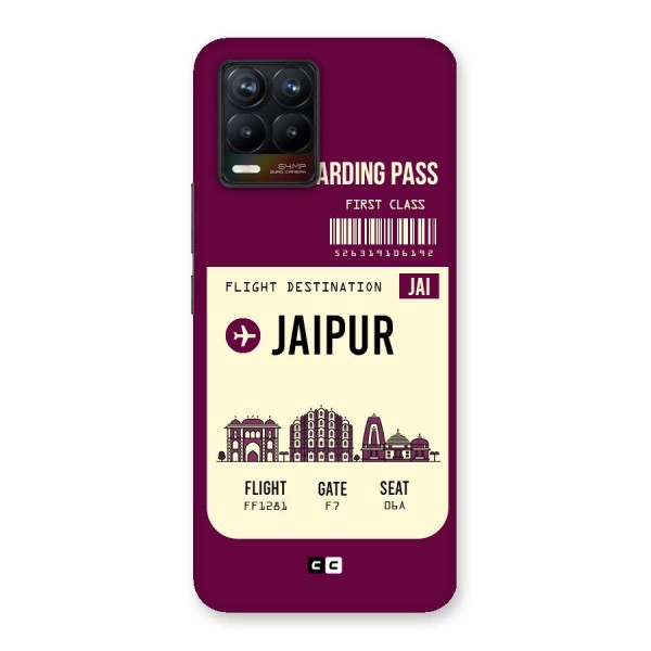 Jaipur Boarding Pass Back Case for Realme 8