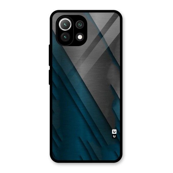 Just Lines Glass Back Case for Mi 11 Lite