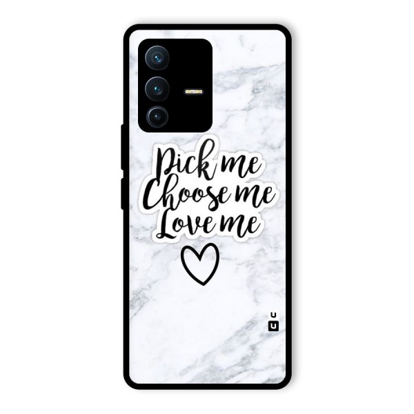 Just Me Glass Back Case for Vivo V23 Pro