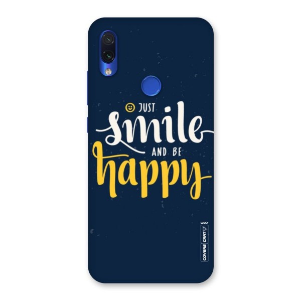 Just Smile Back Case for Redmi Note 7