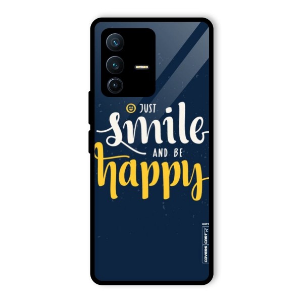 Just Smile Glass Back Case for Vivo V23 Pro