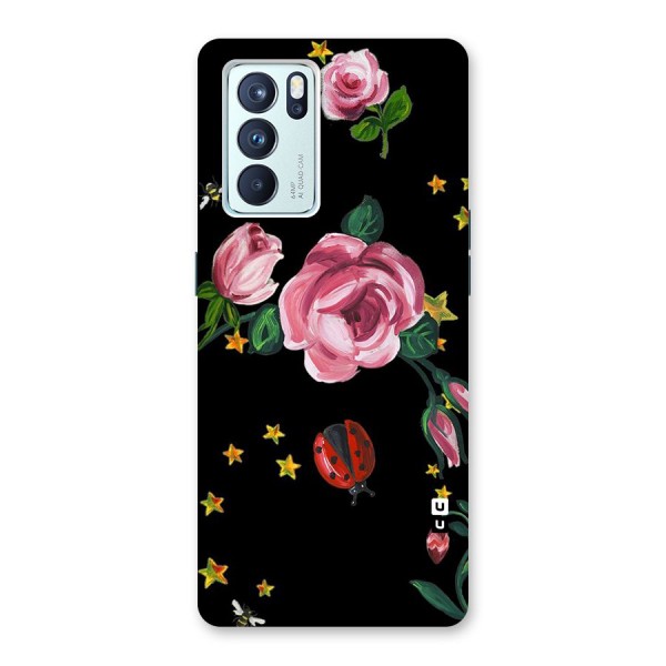 Ladybird And Floral Back Case for Oppo Reno6 Pro 5G