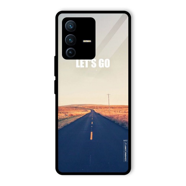 Lets Wander Glass Back Case for Vivo V23 Pro