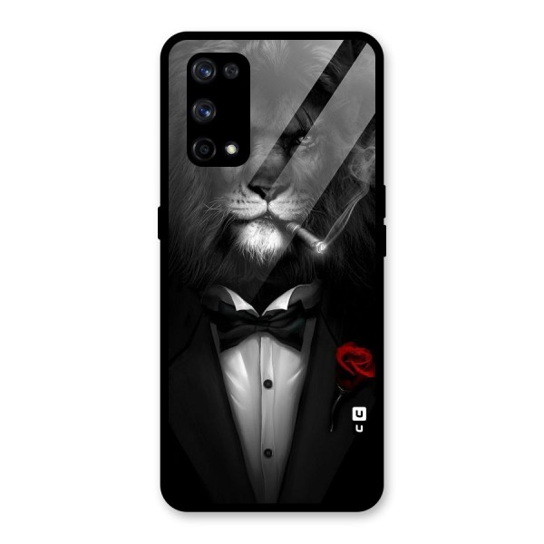 Lion Class Glass Back Case for Realme X7 Pro