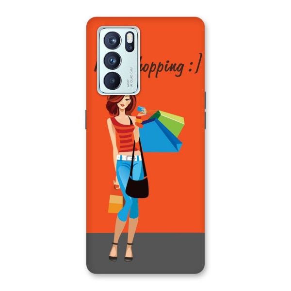 Love Shopping Classy Girl Back Case for Oppo Reno6 Pro 5G