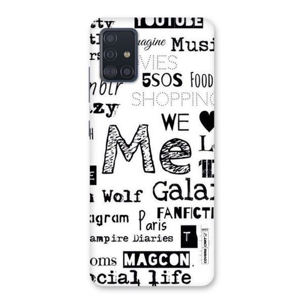 Love Things Back Case for Galaxy A51