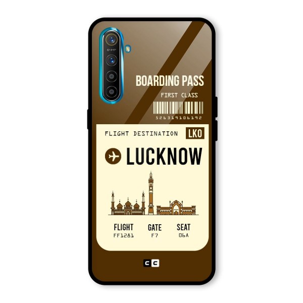 Lucknow Boarding Pass Glass Back Case for Realme XT