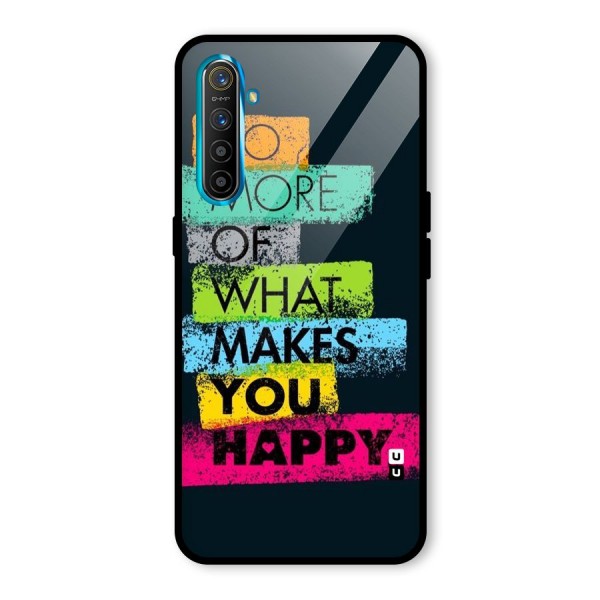 Makes You Happy Glass Back Case for Realme XT