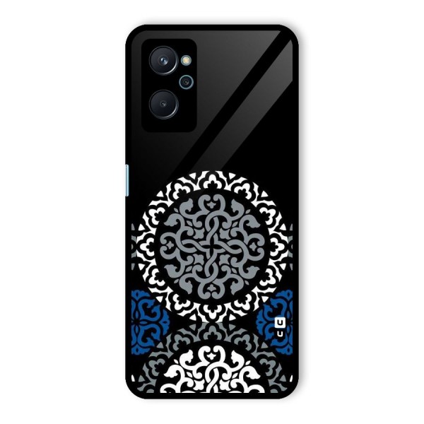 Mandala Circle Pattern Glass Back Case for Realme 9i