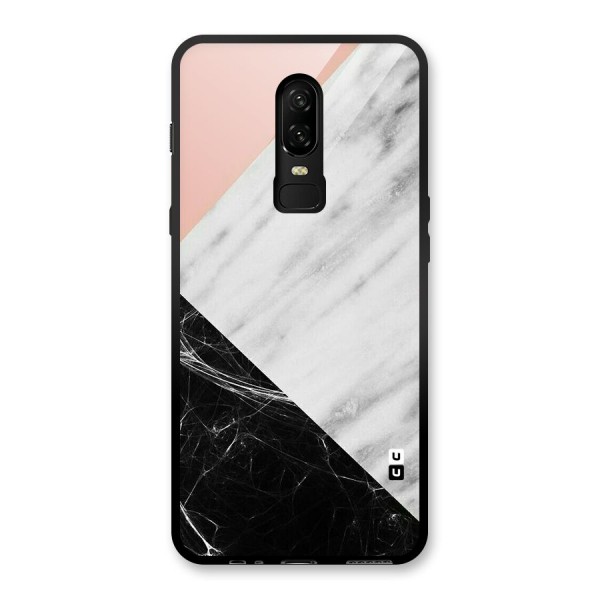 Marble Cuts Glass Back Case for OnePlus 6