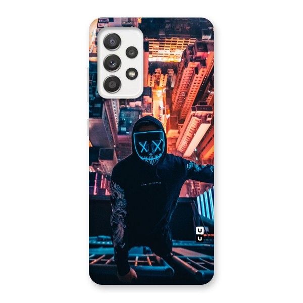 Mask Guy Climbing Building Back Case for Galaxy A52