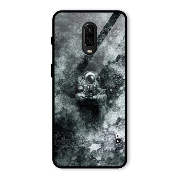 Meditating Spaceman Glass Back Case for OnePlus 6T