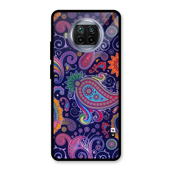 Mehendi Pattern Glass Back Case for Mi 10i