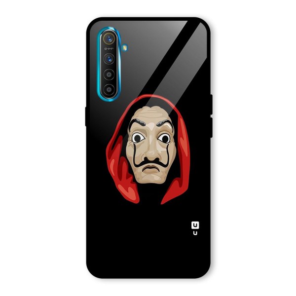 Money Heist Mask Glass Back Case for Realme XT