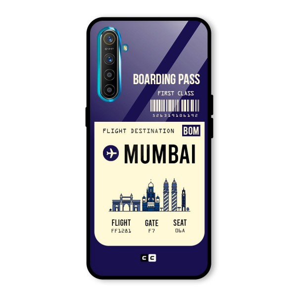 Mumbai Boarding Pass Glass Back Case for Realme XT