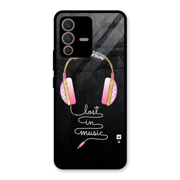 Music Lost Glass Back Case for Vivo V23 5G